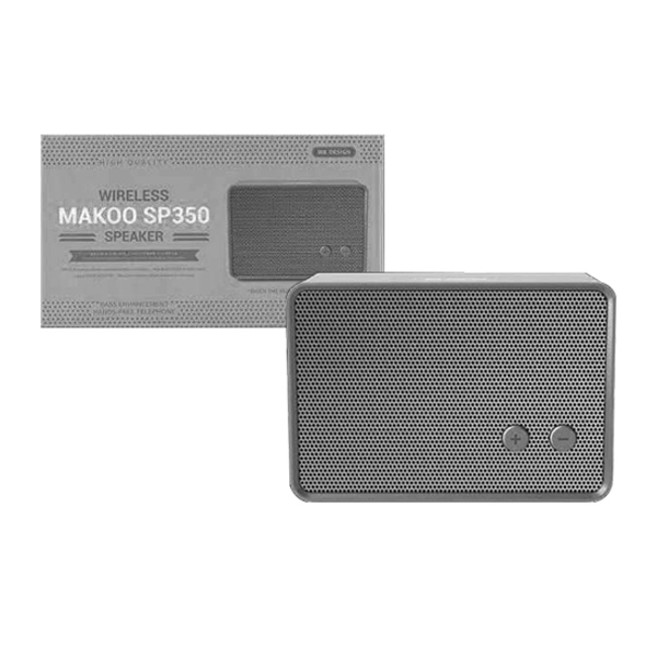 Makoo Hordozható Bluetooth Hordozható Hangszóró Fekete SP350